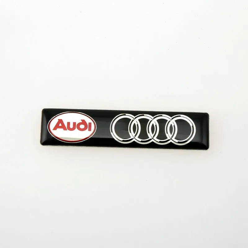 Audi aluminum epoxy emblem