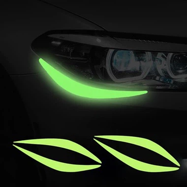 1pair auto gloedstickers waterdichte automatische koplamp